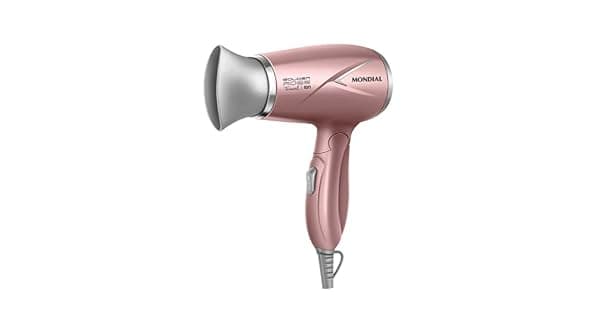 MONDIAL Secador de Cabelos Travel Golden Rose 1200W Bivolt SC47GR