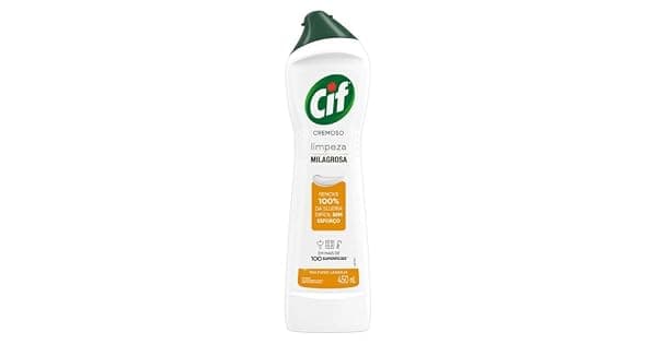 CIF Cremoso Limpeza Milagrosa Laranja 450 ml