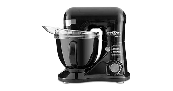 Britnia BBP760 Batedeira Planetria Power Plus Preto 12 Velocidades 45L 700W 220V