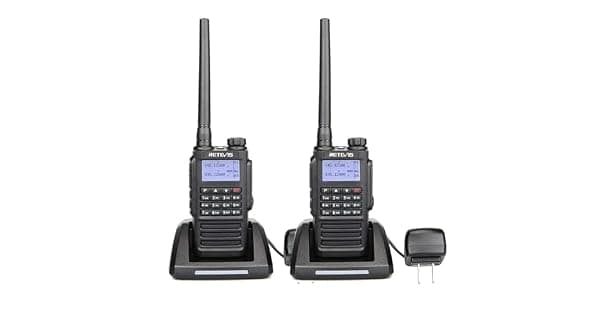 Retevis Rdio Comunicador Rt87 Ip67 Prova Dgua Rdio Bidirecional Resistente Rdio Bidirecional de Alta Potncia E Longo Alcance 128 Canais Banda Dupla Bateria de 1200 Mah Alarme