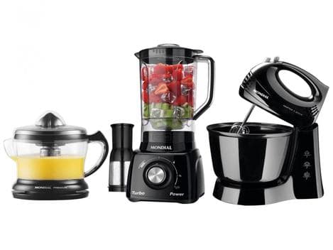 Kit KT-105-B Mondial com Liquidificador Batedeira - Espremedor - Kit de Eletroportáteis - Magazine Afadadaspromos