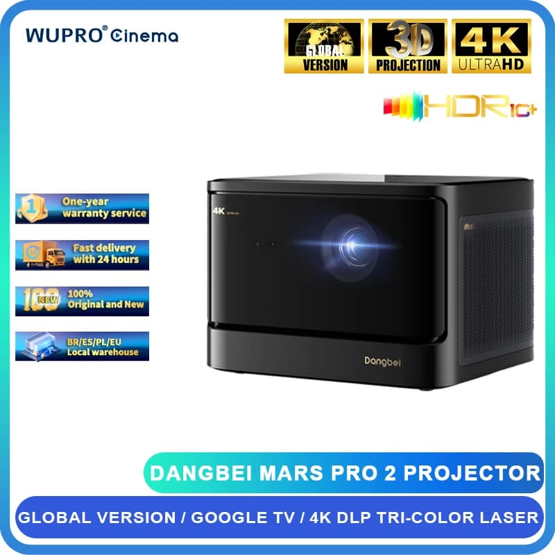 Dangbei Mars Pro 2 4K Laser Projector with Google TV