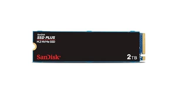 SSD Sandisk Plus 2TB NVMe M2 2280 Leitura at 3200MBs Gravao at 3000MBs