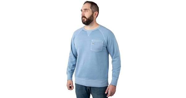 Field Stream Camiseta masculina Holloa tingida azul claro