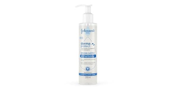 Sabonete Nutritivo Johnsons Baby Derma Protect 200ml Preserva a Barreira da Pele Desde o Primeiro Dia Peles Sensveis