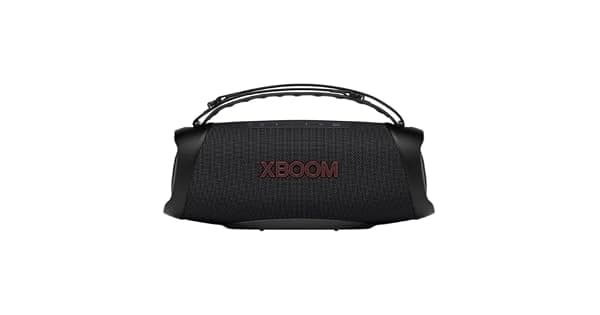 Caixa de som Bluetooth porttil LG XBOOM Durabilidade militar prova dgua IP67 e 15 horas de bateria XG8T