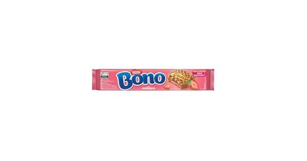 Biscoito Recheado Sabor Morango Bono 90g