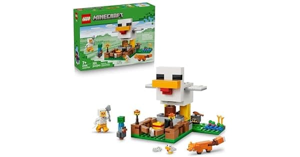 LEGO Minecraft Fazenda de Galinhas Gamer 21585 233 Peas
