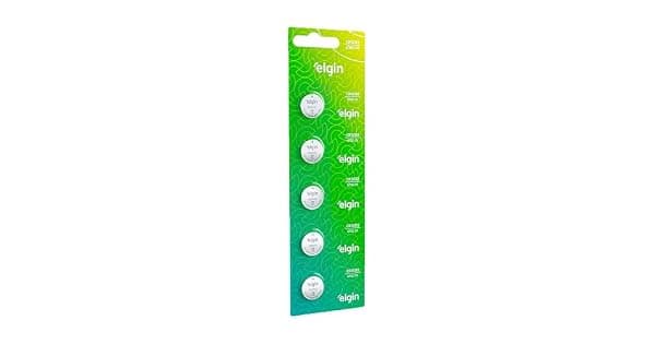 Bateria de Ltio CR2032 Cartela com 5 unidades 3v Elgin Moeda