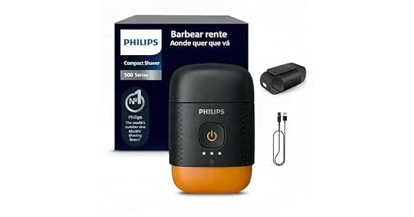 Philips Barbeador Eltrico Shaver Compacto com Lminas SteelPrecision