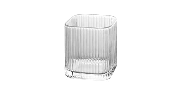 LYOR Porta Escova de Dente de Vidro Lines 8cm x 8cm x 95cm