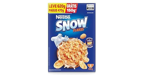 Snow Flakes Cereal Matinal Tradicional Leve 620G Embalagem Econmica