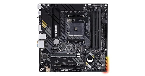 PlacaMe ASUS TUF Gaming B550MPLUS AM4 mATX Suporte Ryzen PCIe 40 M2 NVMe DDR4 HDMIDP LAN Gigabit Durabilidade Militar para PC Gamer