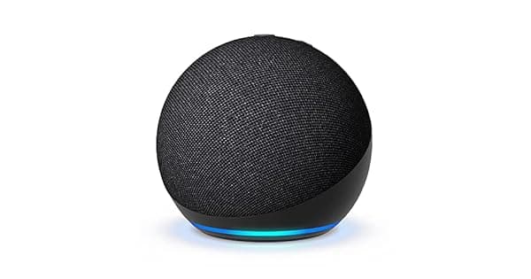Echo Dot Gerao mais recente Smart speaker com Alexa som vibrante e potente WiFi e Bluetooth Cor Preta com Acesso Antecipado Alexa