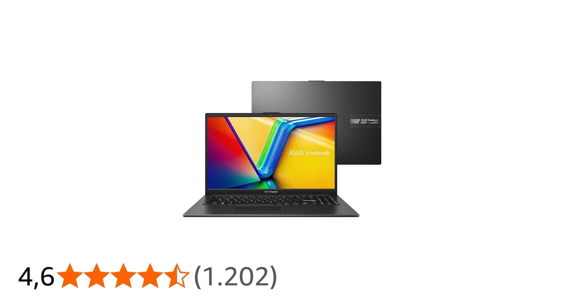 Notebook ASUS VivoBook Go 15, AMD RYZEN 5 7520U, 8GB, 512GB SSD, KeepOS, Tela 15,6" FHD, Mixed Black - E1504FA-NJ732